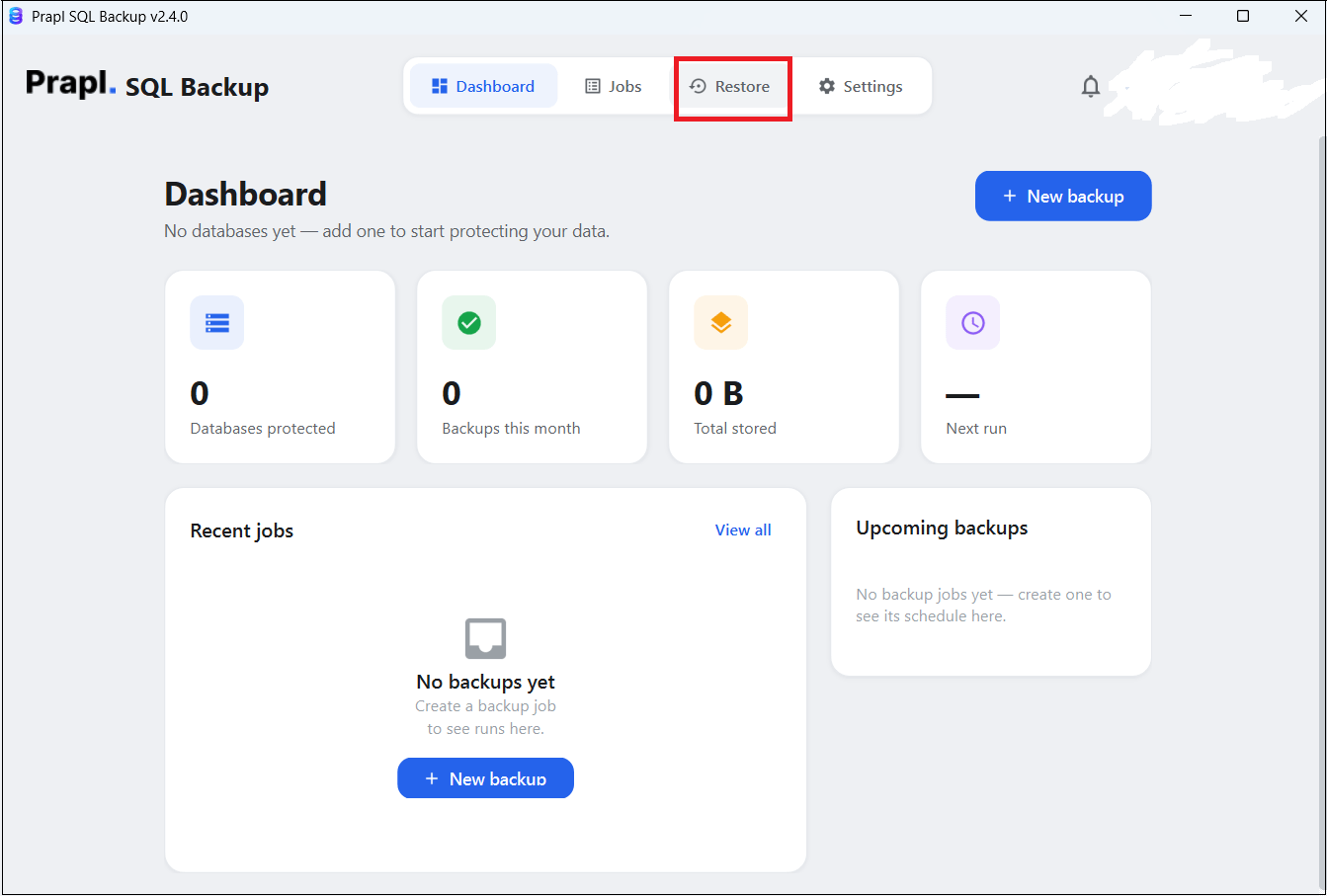 Restore Aiven Backup