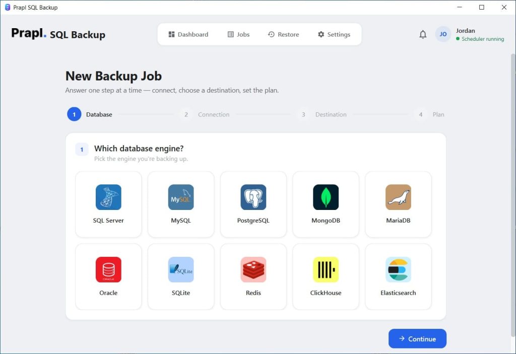 database backup platforms