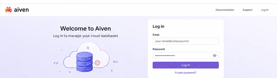 backup aiven database