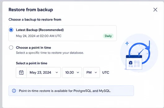 confirm restore