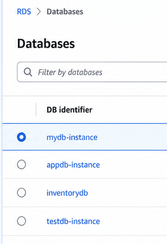 Choose your database